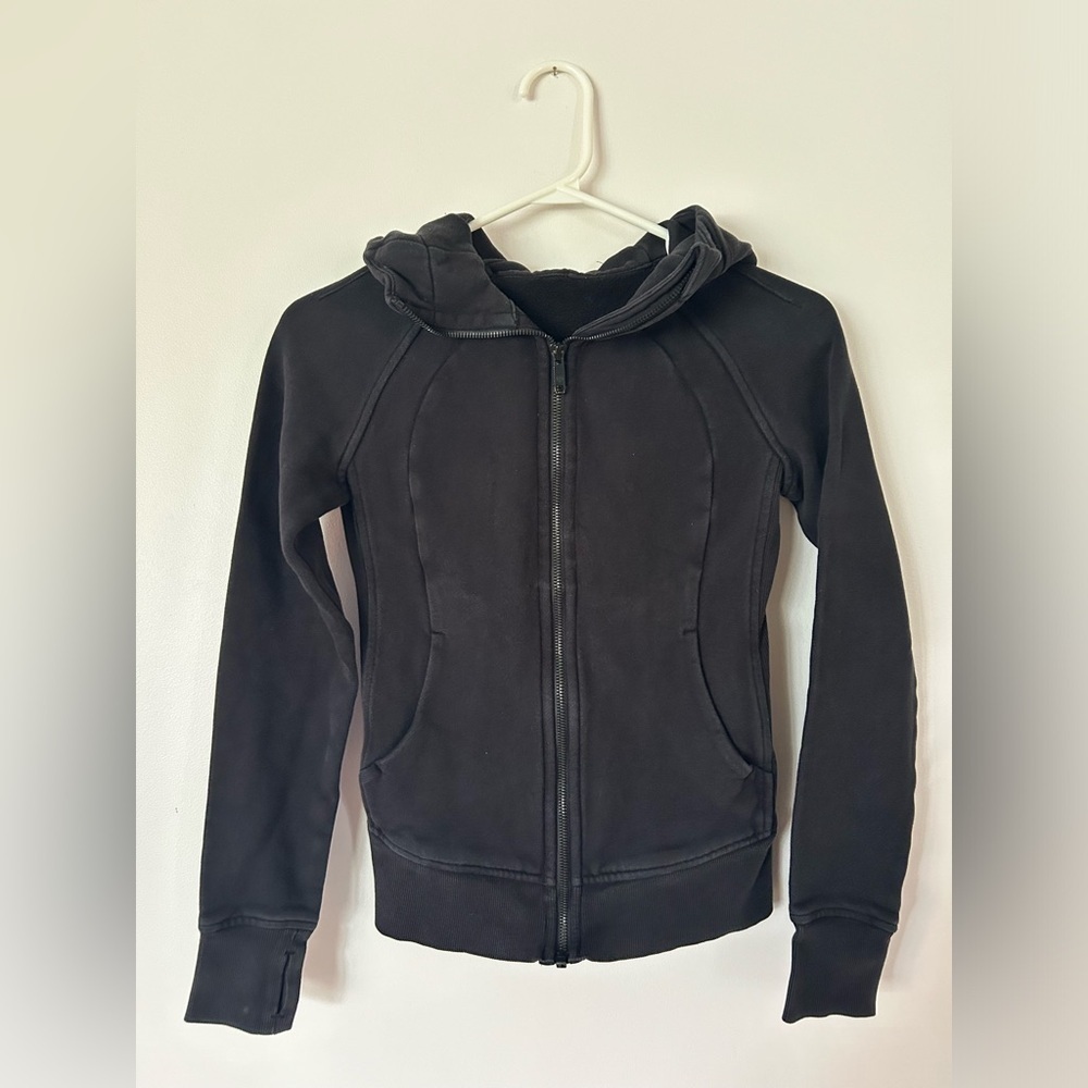 Lululemon Scuba Full-Zip Hoodie Black Size 0 2022 Version
